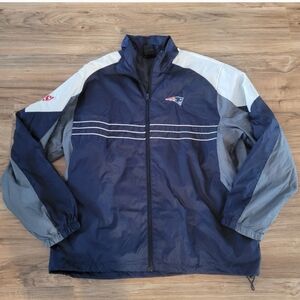 Vintage NFL Patriots SI Windbreaker Mens Size XL